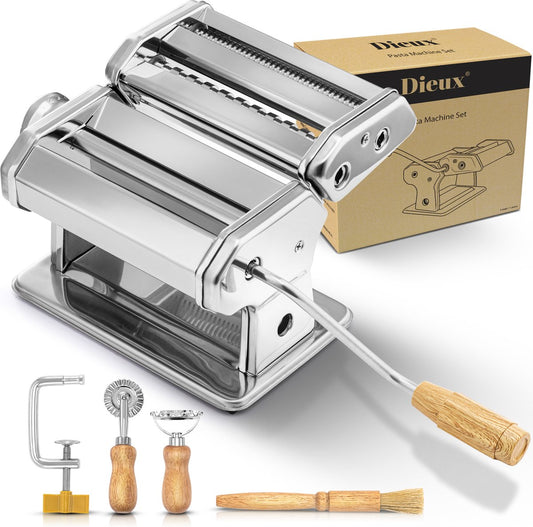 Dieux Pasta Machine Set — 4-Piece, Stainless Steel