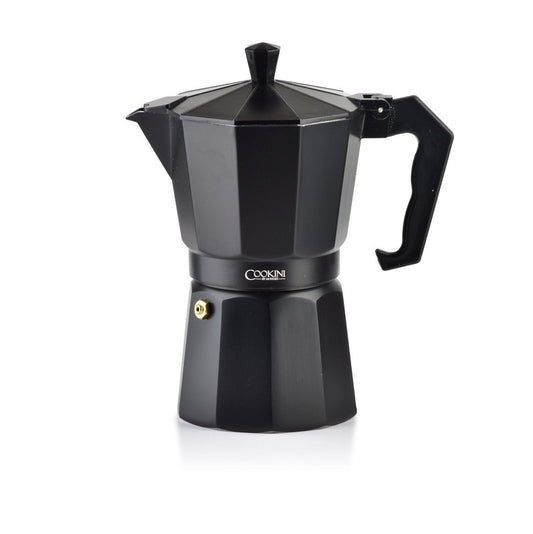TERESA Stovetop Coffee Maker — Matte Black, 6 Cup